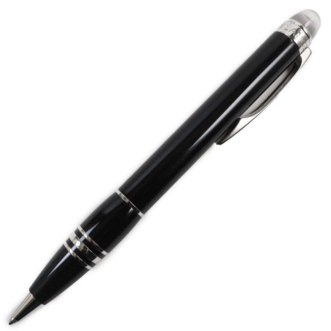 MONTBLANC Ballpoint pen Precious resin Black Silver Starwalker mens Used Authentic