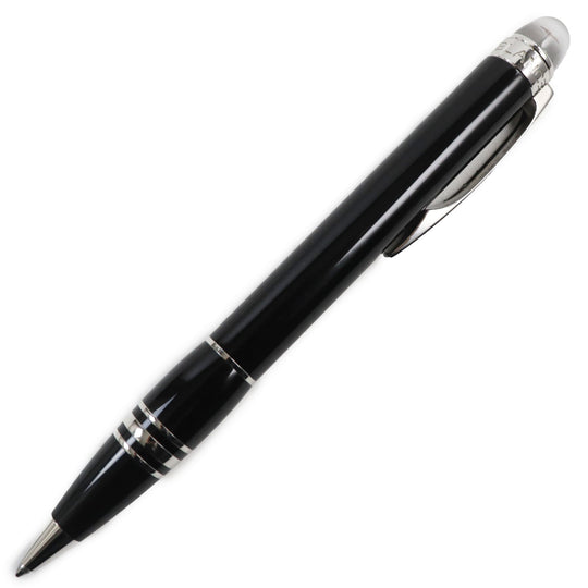 MONTBLANC Ballpoint pen Precious resin Black Silver Starwalker mens Used Authentic