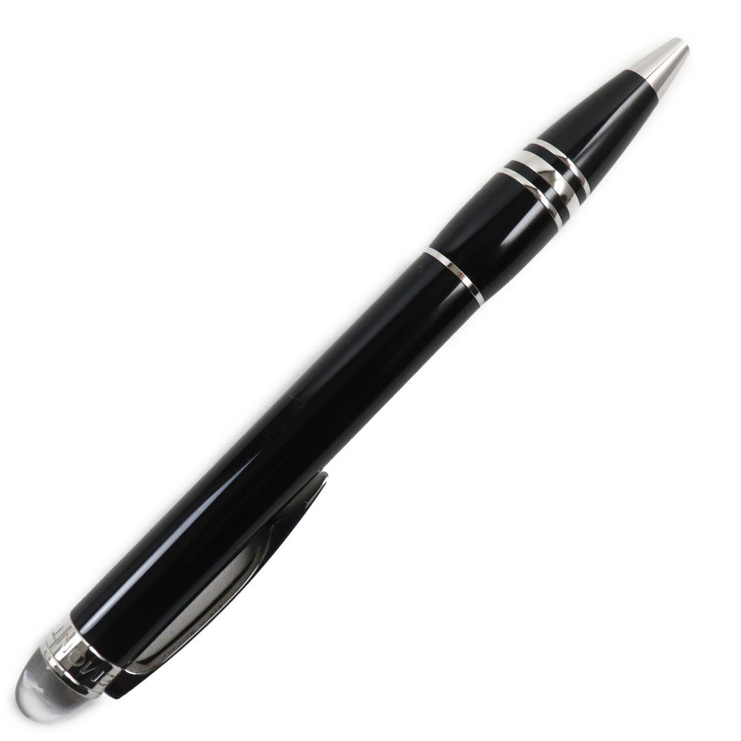 MONTBLANC Ballpoint pen Precious resin Black Silver Starwalker mens Used Authentic