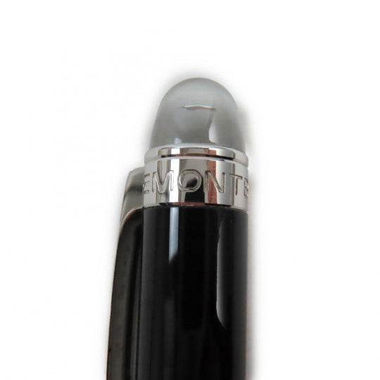 MONTBLANC Ballpoint pen Precious resin Black Silver Starwalker mens Used Authentic