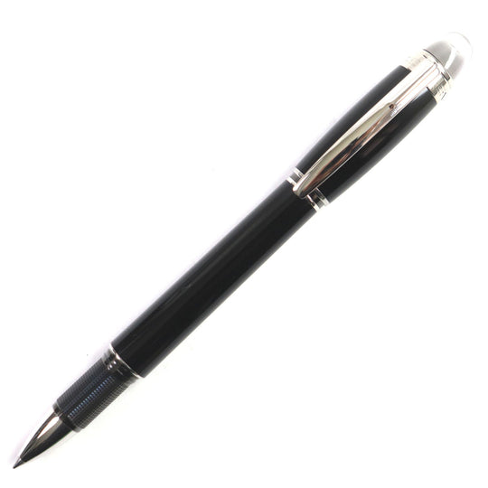 MONTBLANC Ballpoint pen Ruthenium plating, resin Black Silver Starwalker mens Used Authentic