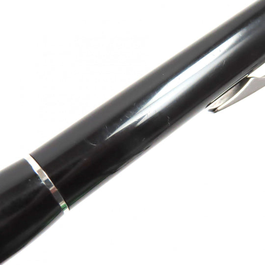 MONTBLANC Ballpoint pen Ruthenium plating, resin Black Silver Starwalker mens Used Authentic