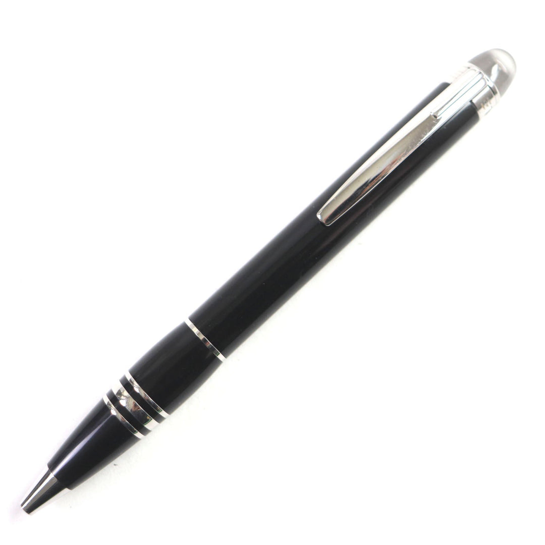 MONTBLANC Ballpoint pen Ruthenium plating, resin Black Silver Starwalker mens Used Authentic