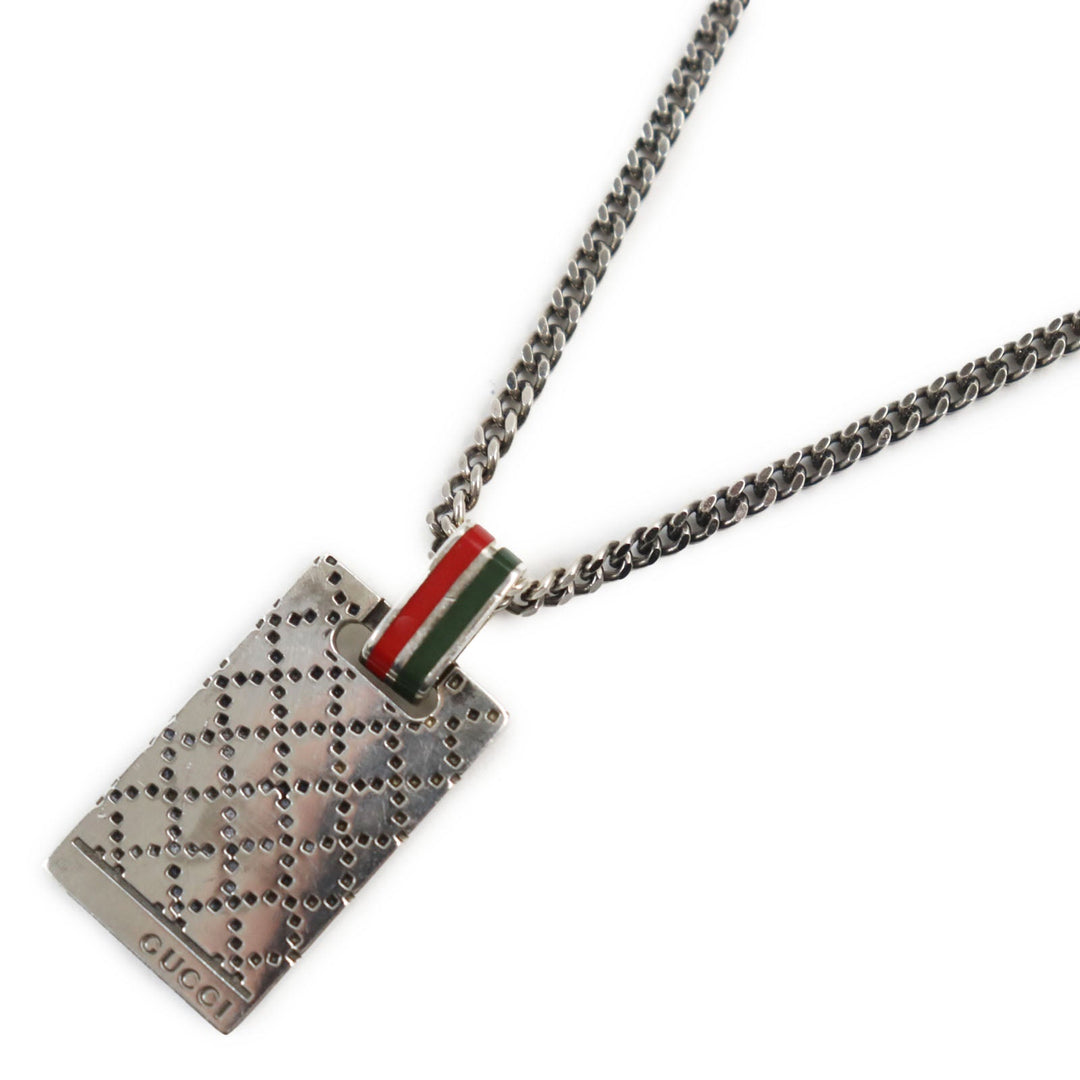 GUCCI Necklace 310481 Main�FAG925 Silver mens Used Authentic