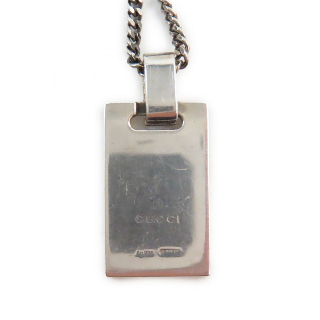 GUCCI Necklace 310481 Main�FAG925 Silver mens Used Authentic