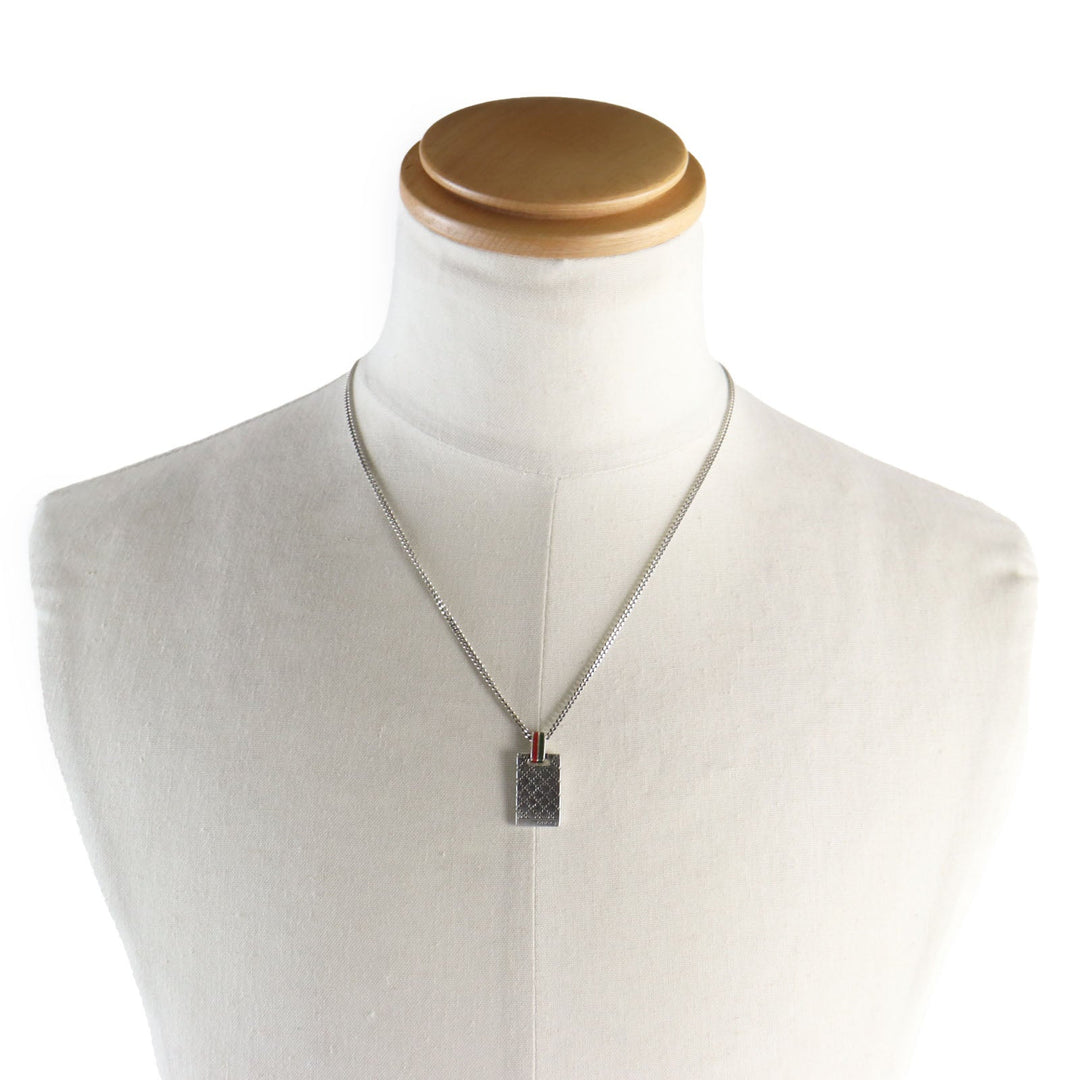 GUCCI Necklace 310481 Main�FAG925 Silver mens Used Authentic