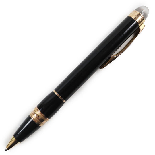 MONTBLANC Ballpoint pen Ruthenium plating, resin black Starwalker mens Used Authentic