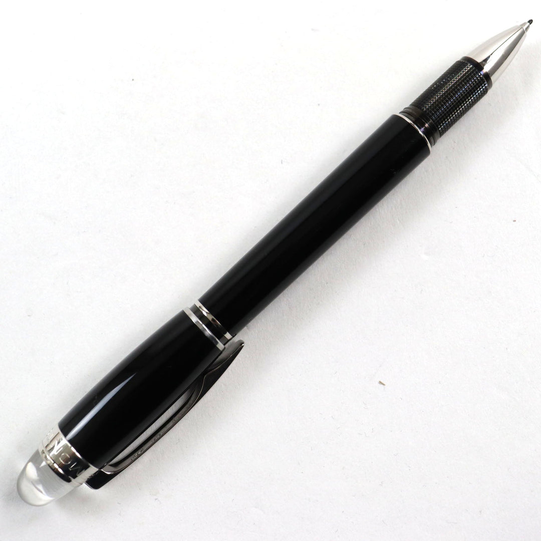MONTBLANC Ballpoint pen resin Black Silver Starwalker Fineliner mens Used Authentic