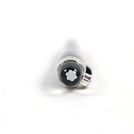 MONTBLANC Ballpoint pen resin Black Silver Starwalker Fineliner mens Used Authentic