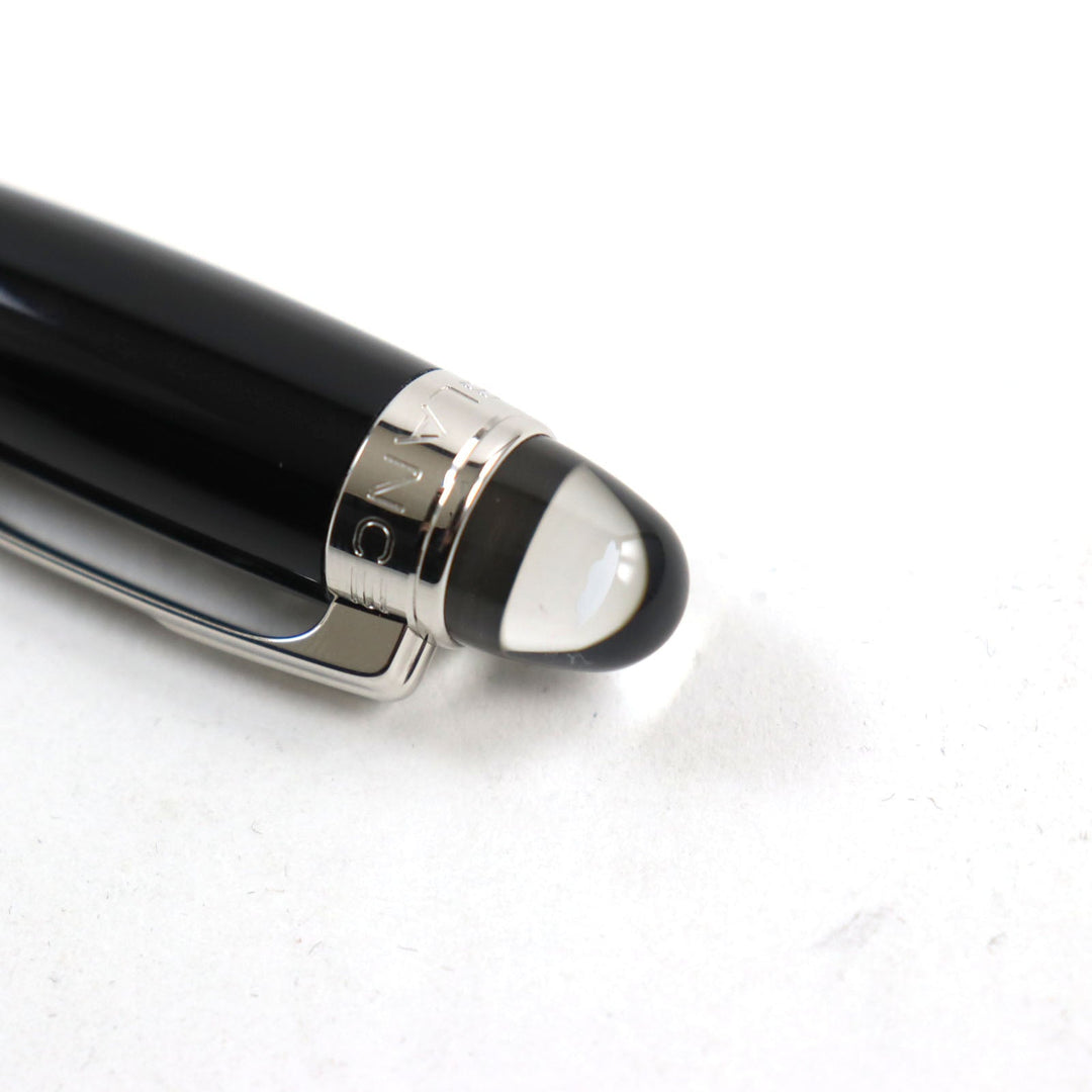 MONTBLANC Ballpoint pen resin Black Silver Starwalker Fineliner mens Used Authentic