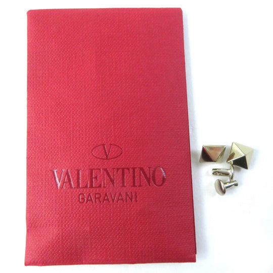 VALENTINO Card Case Calfskin pink Women Used Authentic