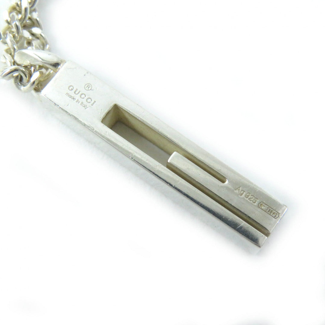GUCCI Necklace Main�FAG925 Silver Women Used Authentic