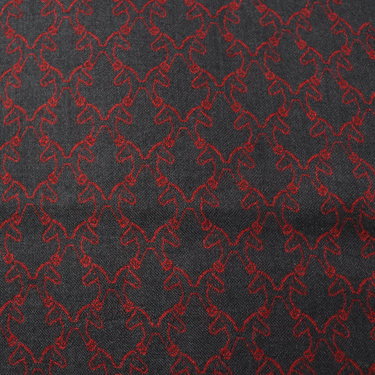 HERMES Scarf Main: 70% cashmere, Main: 30% silk Navy red Women Used Authentic
