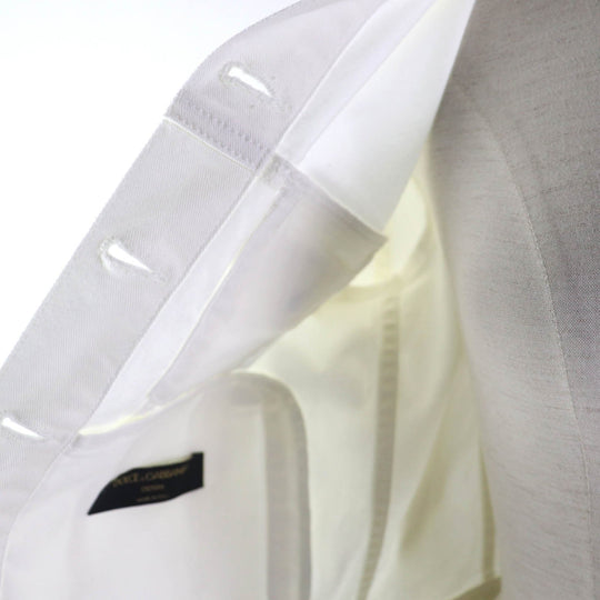 DOLCE&GABBANA Denim Jacket Main: 98% cotton, Main: 2% elastane (polyurethane), Part: 60% metal, 40% leather white DENIM Women 36 Used Authentic