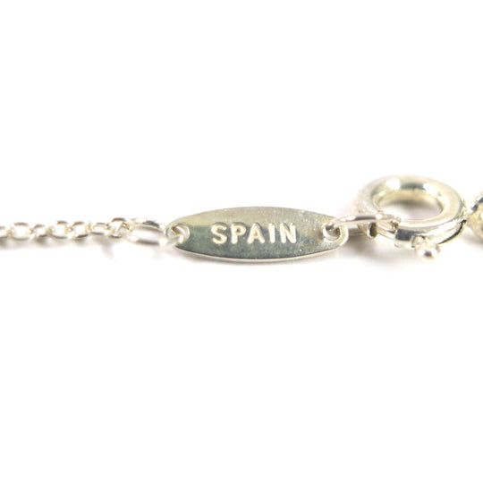 TIFFANY&Co. Necklace Main: SV925, Stone: Pink sapphire Silver Color by the yard Women Used Authentic