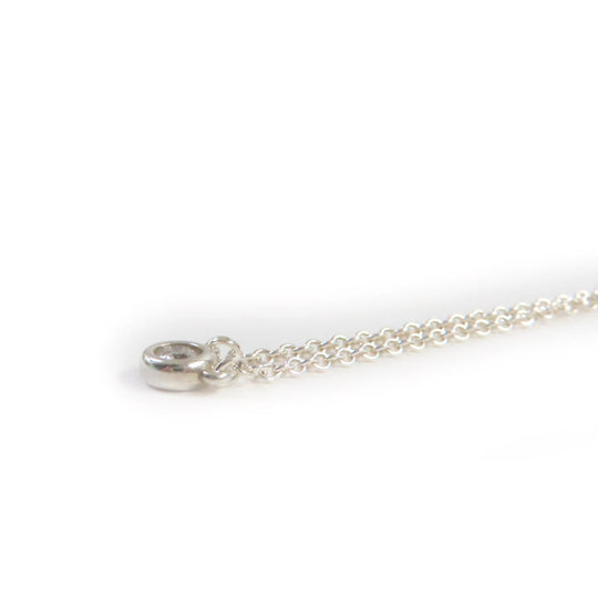 TIFFANY&Co. Necklace Main: SV925, Part: Diamond Silver Elsa Peretti By the Yard Single Diamond Pendant Women Used Authentic
