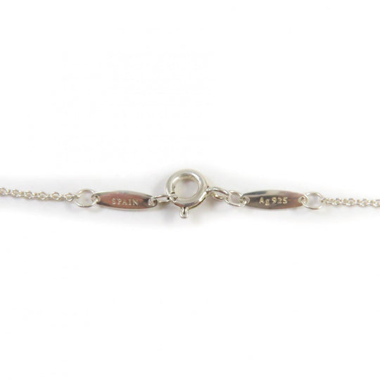 TIFFANY&Co. Necklace Main: SV925, Part: Diamond Silver Elsa Peretti By the Yard Single Diamond Pendant Women Used Authentic