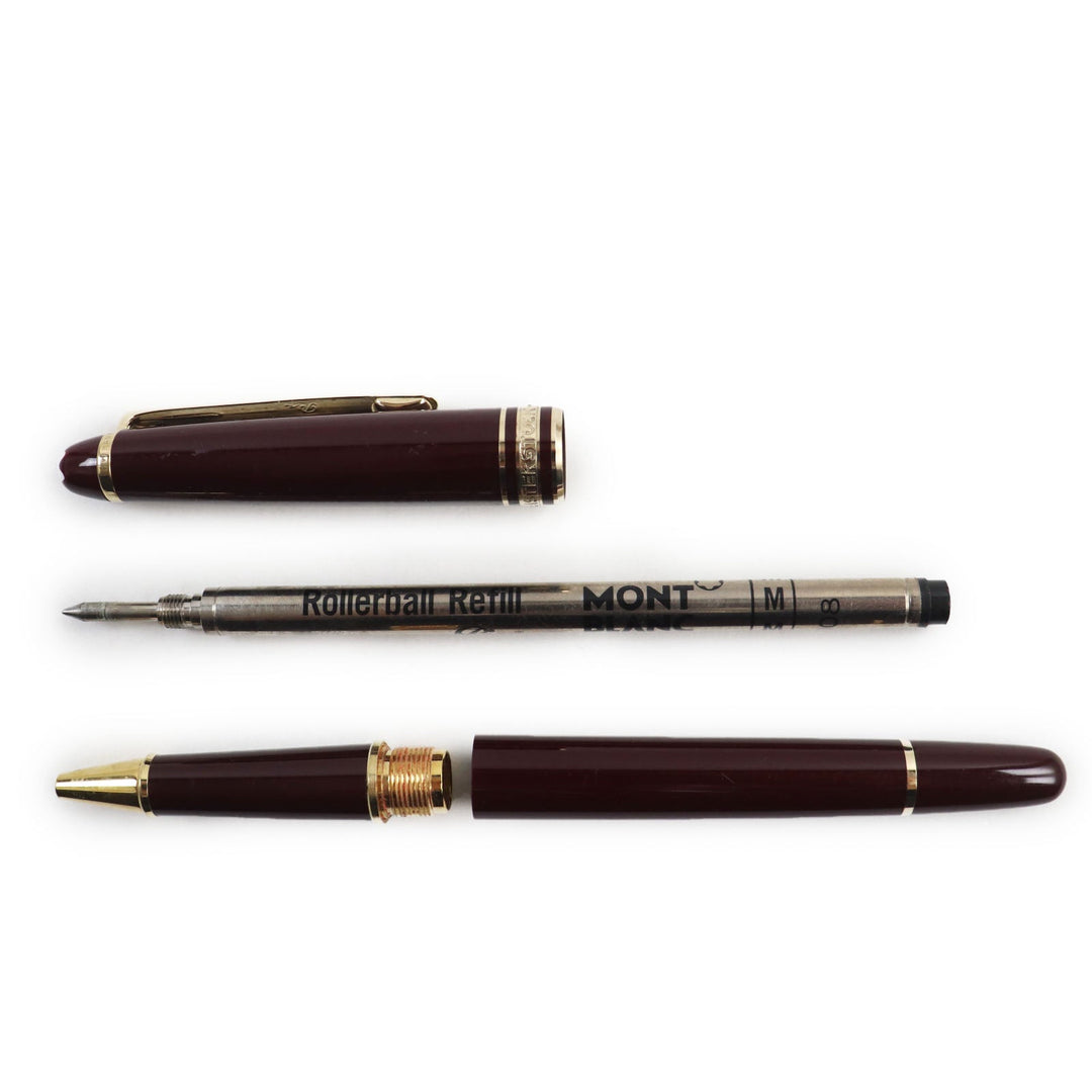 MONTBLANC Ballpoint pen resin Bordeaux Gold Meisterstck mens(Unisex) Used Authentic