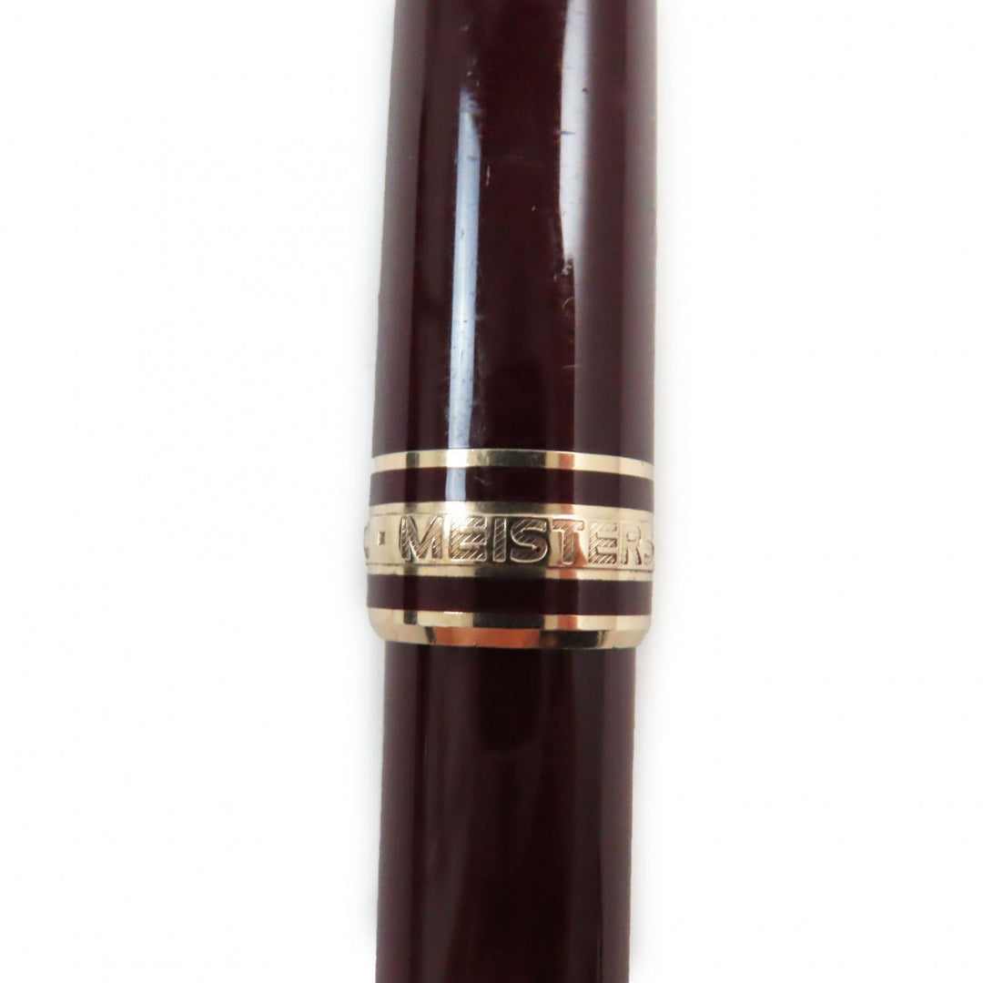 MONTBLANC Ballpoint pen resin Bordeaux Gold Meisterstck mens(Unisex) Used Authentic