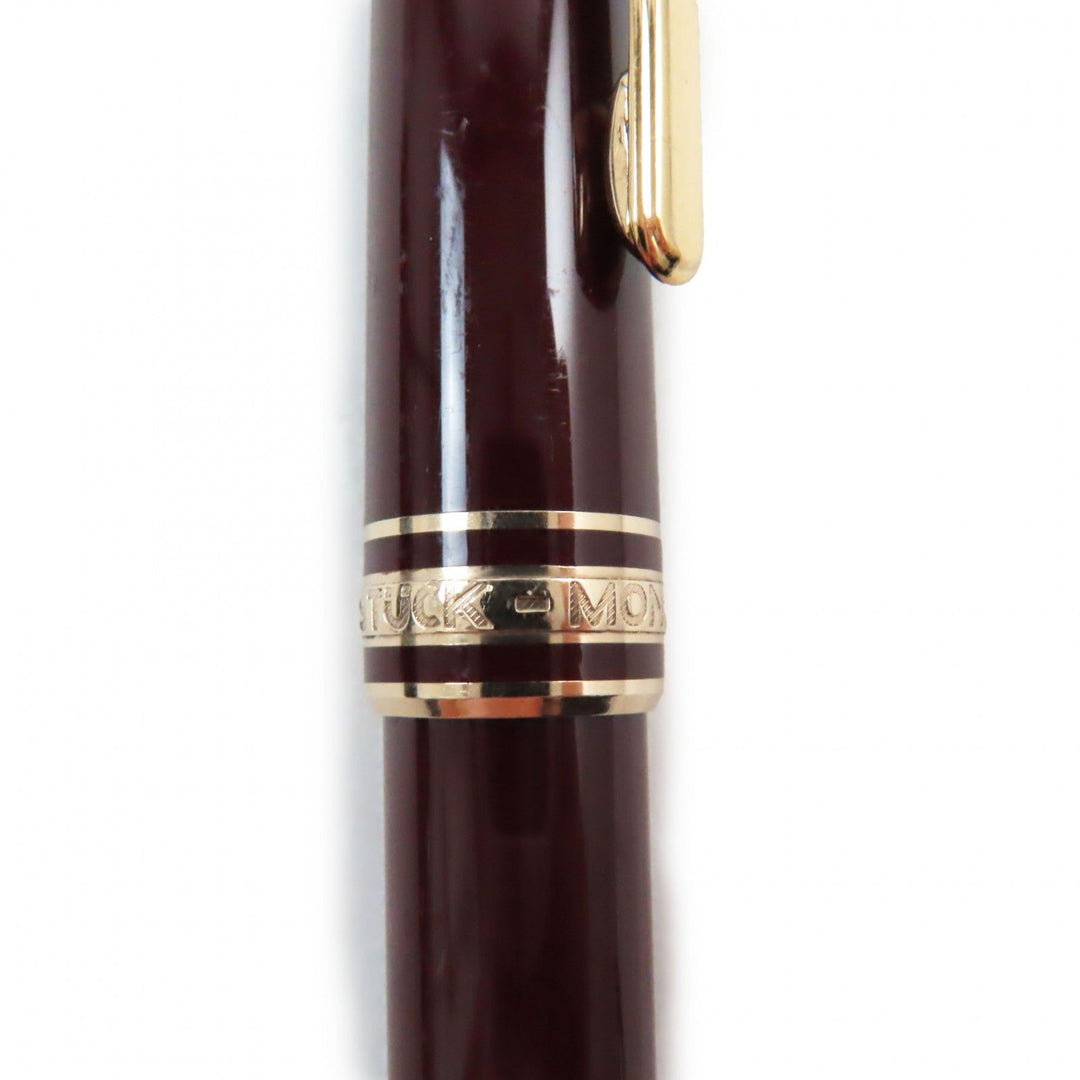 MONTBLANC Ballpoint pen resin Bordeaux Gold Meisterstck mens(Unisex) Used Authentic