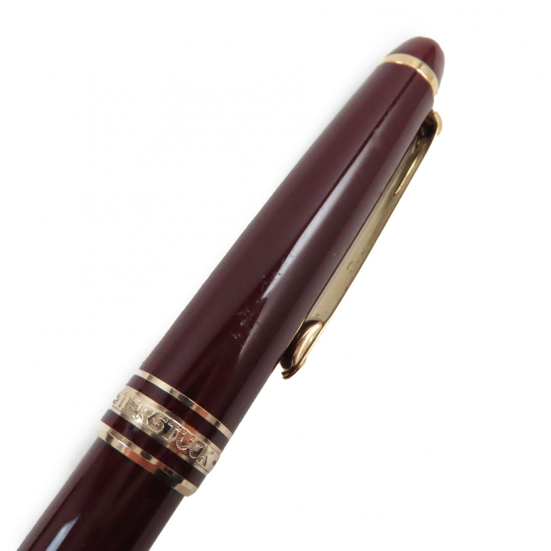 MONTBLANC Ballpoint pen resin Bordeaux Gold Meisterstck mens(Unisex) Used Authentic