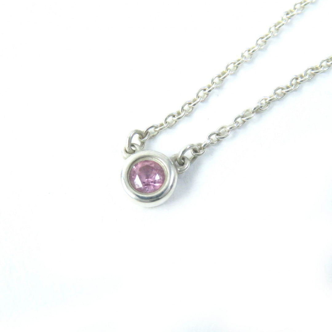 TIFFANY&Co. Necklace Main: SV925, Part: Pink sapphire Silver pink El Saperetti Color by the yard Women Used Authentic
