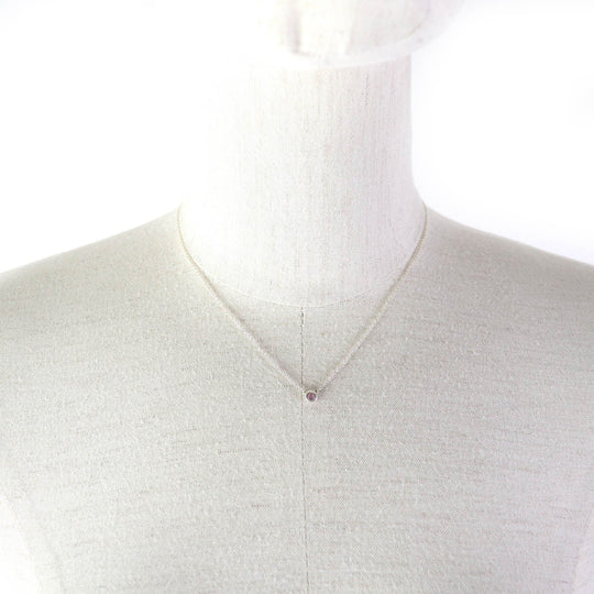 TIFFANY&Co. Necklace Main: SV925, Part: Pink sapphire Silver pink El Saperetti Color by the yard Women Used Authentic