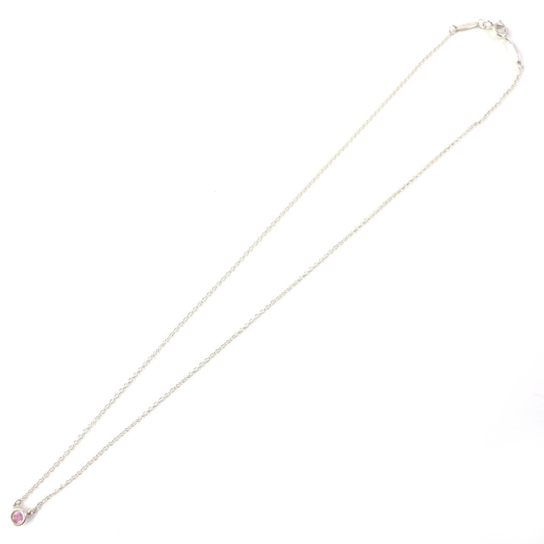 TIFFANY&Co. Necklace Main: SV925, Part: Pink sapphire Silver pink El Saperetti Color by the yard Women Used Authentic