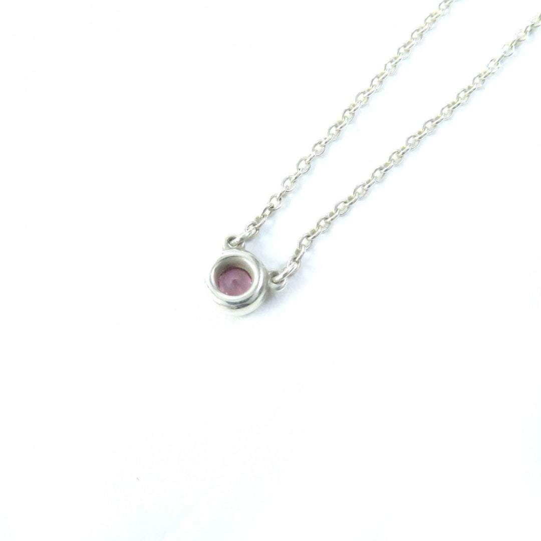 TIFFANY&Co. Necklace Main: SV925, Part: Pink sapphire Silver pink El Saperetti Color by the yard Women Used Authentic