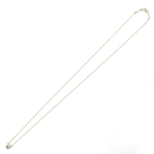 TIFFANY&Co. Necklace Main: SV925, Part: Aquamarine Silver light blue El Saperetti Color by the yard Women Used Authentic