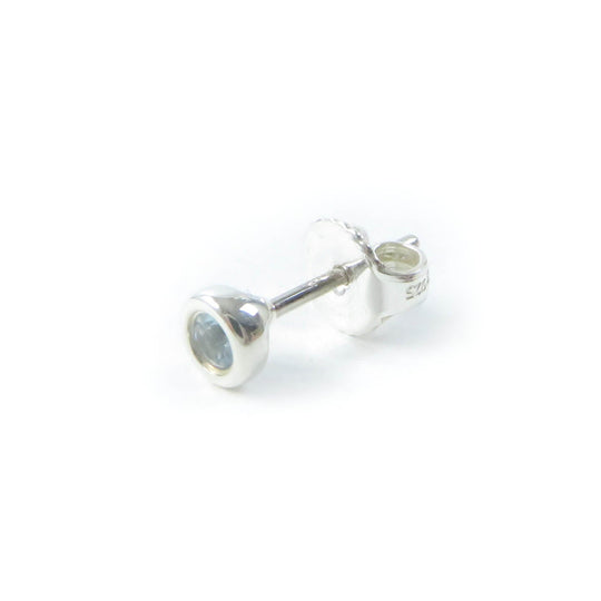 TIFFANY&Co. Pierce Main: AG925, Part: Aquamarine Silver blue Elsa Peretti Color by the Yard Pierce Women Used Authentic