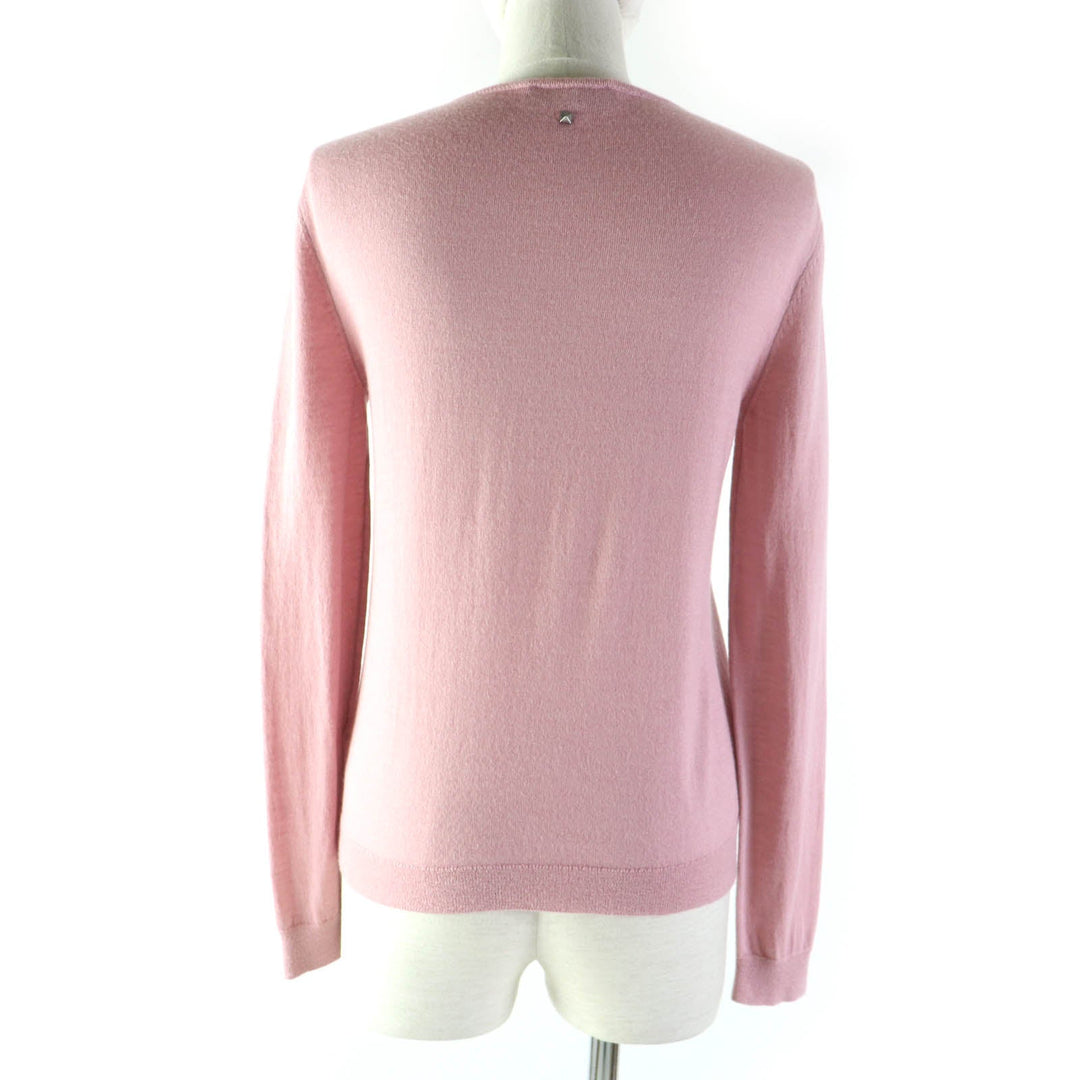 VALENTINO knit TB9KC29F78N Main: 70% wool, Main: 20% silk, Main: 10% cashmere pink Women 40 Used Authentic