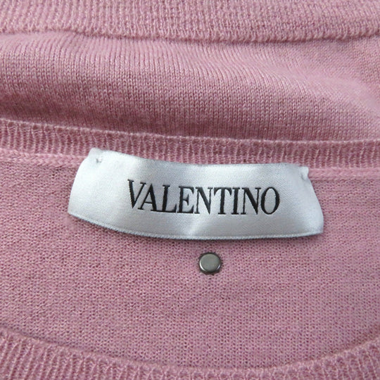 VALENTINO knit TB9KC29F78N Main: 70% wool, Main: 20% silk, Main: 10% cashmere pink Women 40 Used Authentic