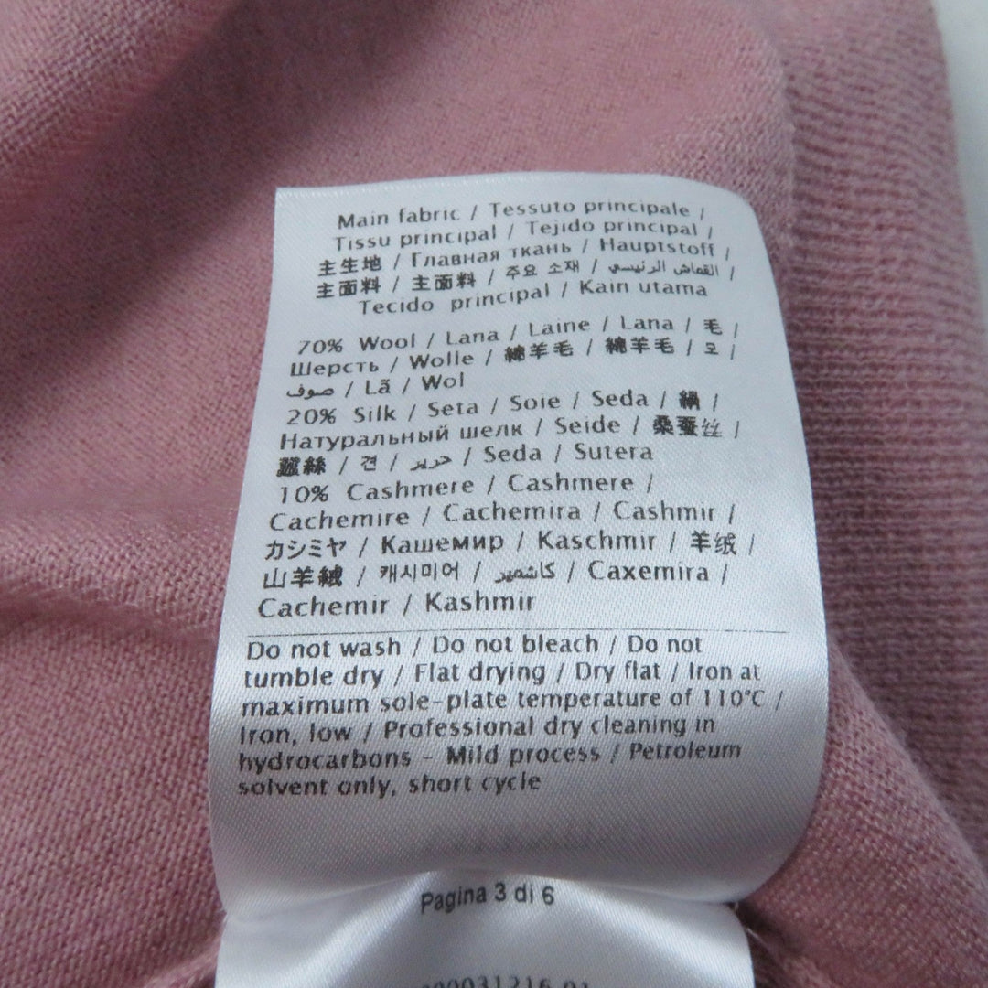 VALENTINO knit TB9KC29F78N Main: 70% wool, Main: 20% silk, Main: 10% cashmere pink Women 40 Used Authentic