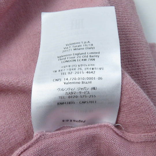 VALENTINO knit TB9KC29F78N Main: 70% wool, Main: 20% silk, Main: 10% cashmere pink Women 40 Used Authentic