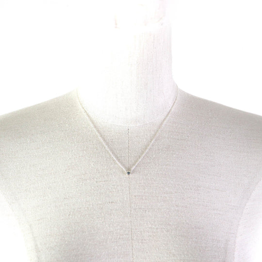 TIFFANY&Co. Necklace Main: AG925, Part: Aquamarine Silver light blue El Saperetti Color by the yard Women Used Authentic