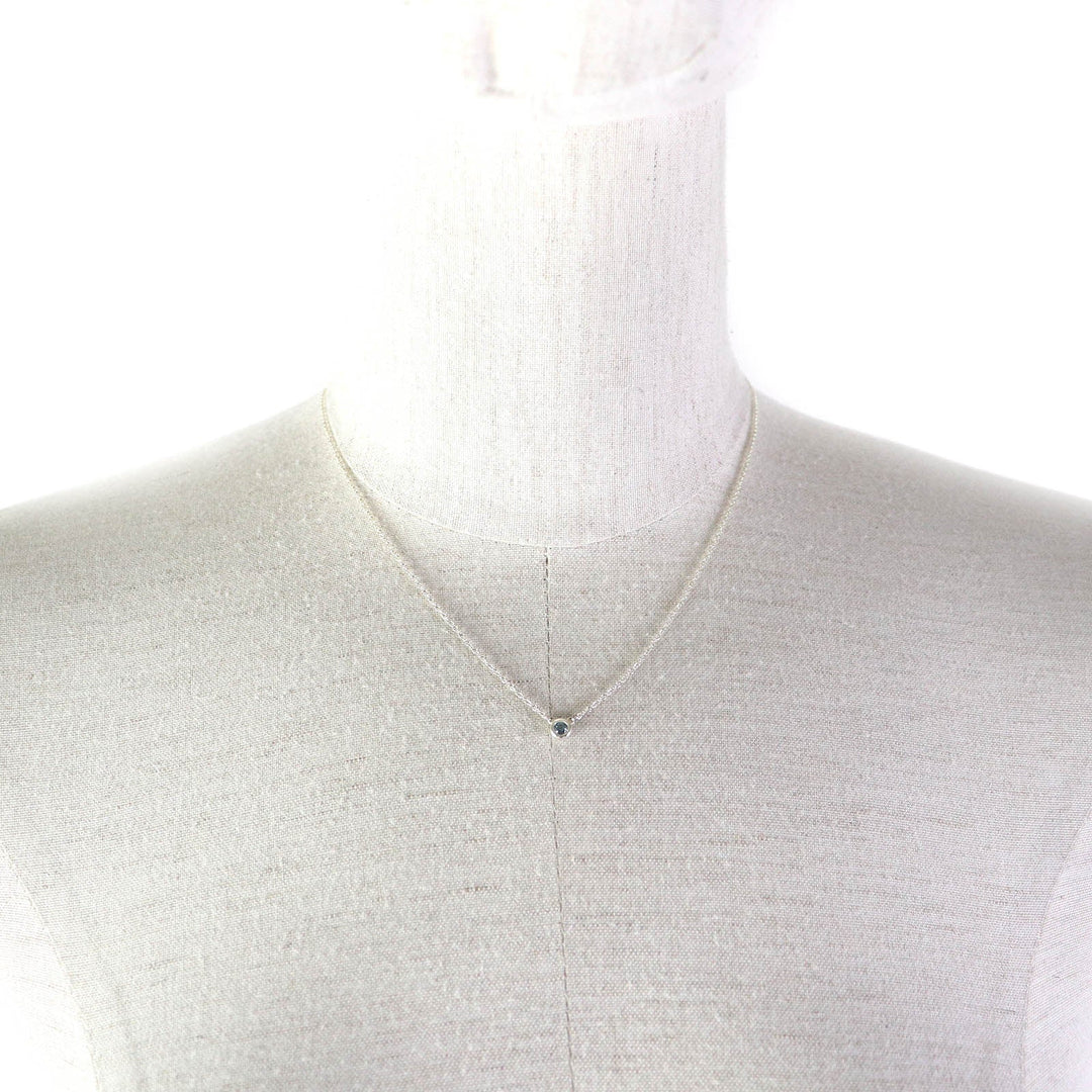 TIFFANY&Co. Necklace Main: SV925, Part: Aquamarine Silver light blue El Saperetti Color by the yard Women Used Authentic