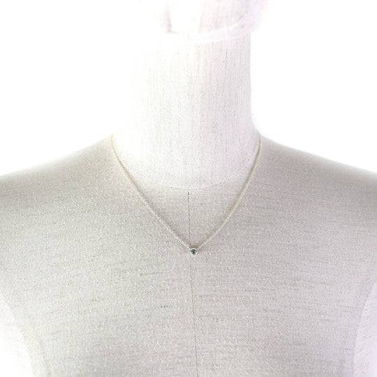 TIFFANY&Co. Necklace Main: SV925, Part: Aquamarine Silver light blue El Saperetti Color by the yard Women Used Authentic