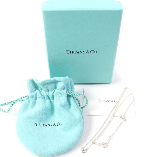 TIFFANY&Co. Necklace Main: SV925, Part: Aquamarine Silver light blue El Saperetti Color by the yard Women Used Authentic