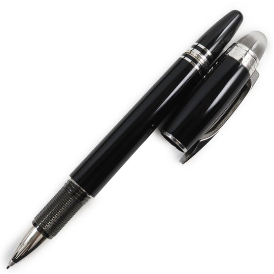 MONTBLANC Ballpoint pen Resin Black Silver Starwalker Fineliner mens(Unisex) Used Authentic