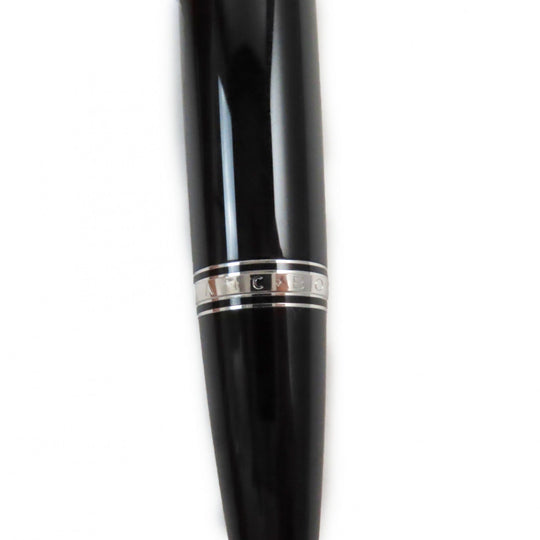MONTBLANC Ballpoint pen Resin, Blue Gemstone Black Silver Boheme mens Used Authentic