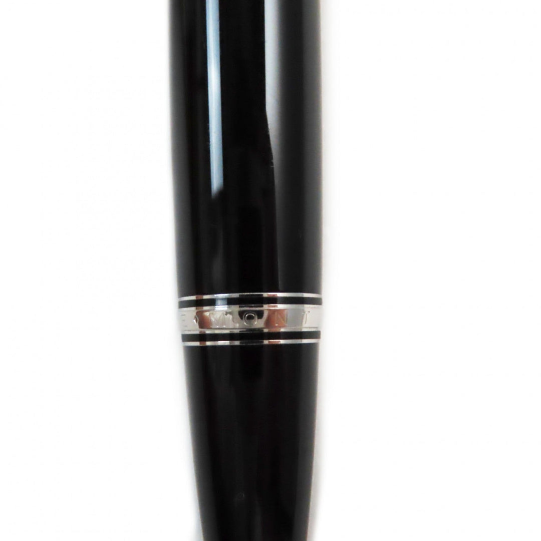 MONTBLANC Ballpoint pen Resin, Blue Gemstone Black Silver Boheme mens Used Authentic