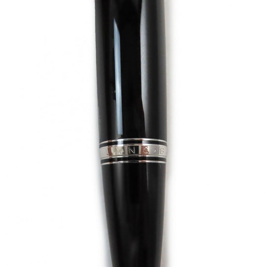 MONTBLANC Ballpoint pen Resin, Blue Gemstone Black Silver Boheme mens Used Authentic
