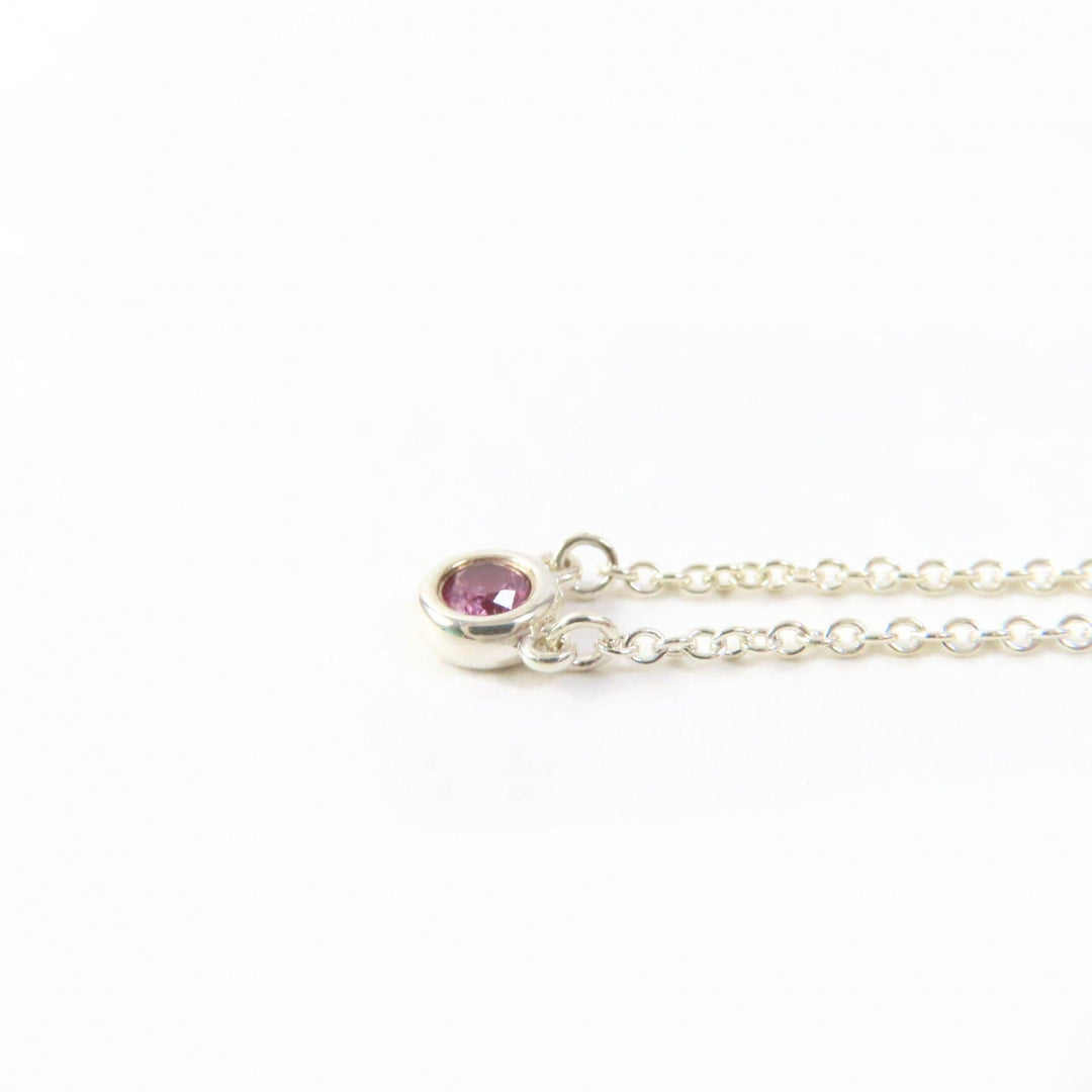 TIFFANY&Co. Necklace Main: AG925, Part: Pink sapphire Silver Light Pink El Saperetti Color by the yard Women Used Authentic