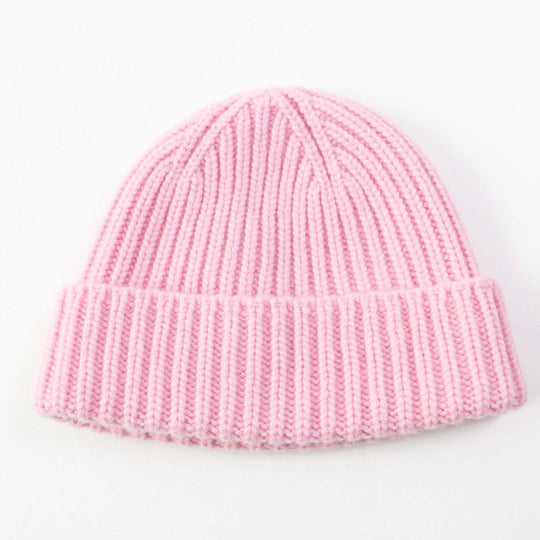 GUCCI Knit cap 764594 Main: 85% wool, Main: 15% cashmere, Part: Lamb leather pink Women M 57 21cm Used Authentic