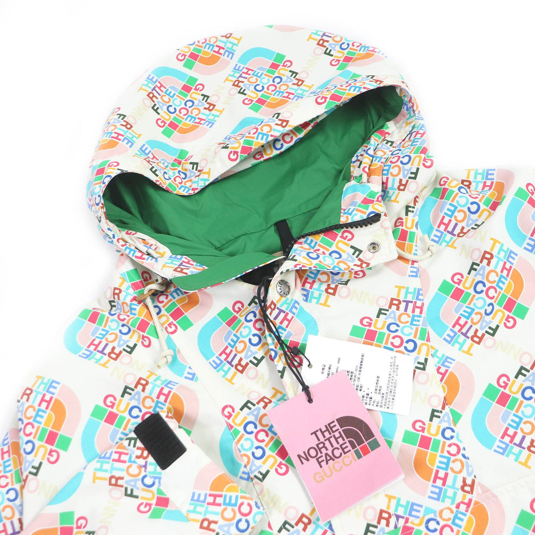 GUCCI Mountain Hoodie 671467 Main: 100% nylon, some parts: 100% polyester Ivory mens M Used Authentic