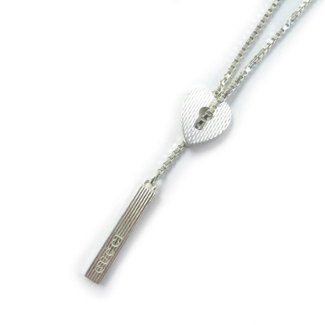 GUCCI Necklace Main�FAG925 Silver Women Used Authentic