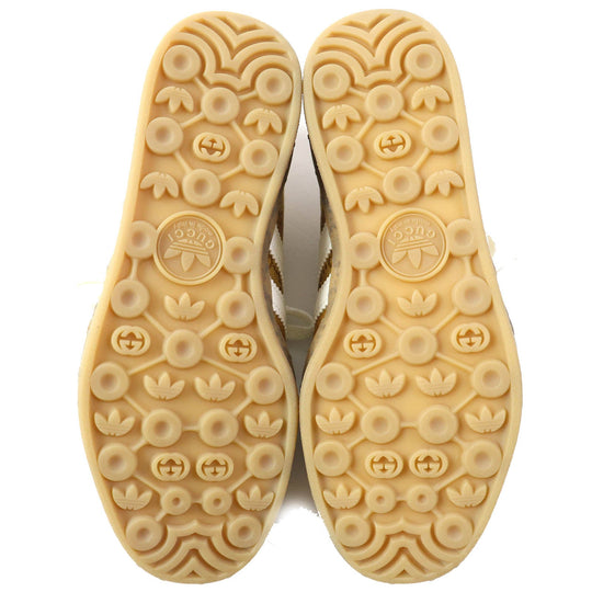 GUCCI Low cut sneakers 707868 HQ7086 GG canvas Beige brown Gazelle Women Used Authentic