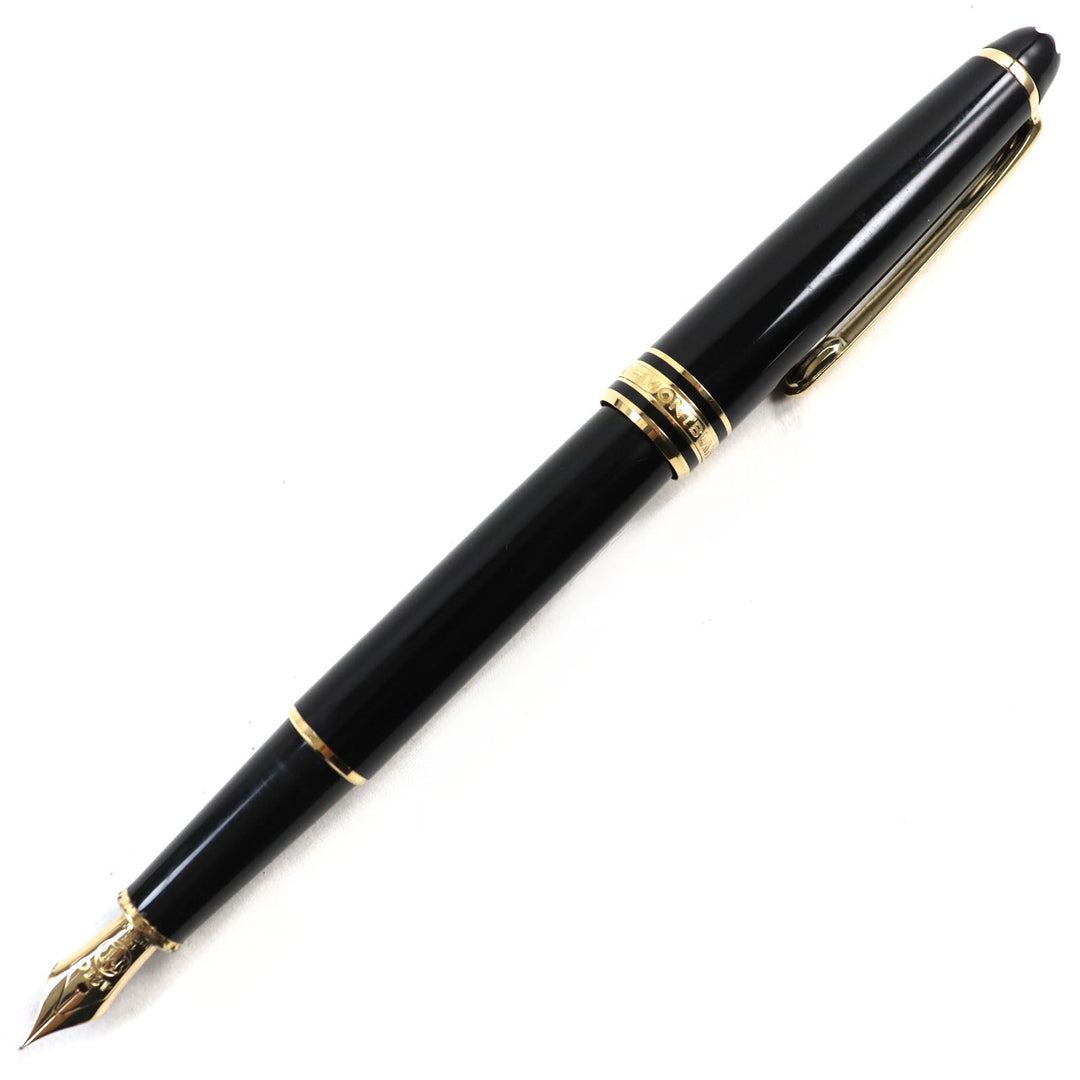 MONTBLANC fountain pen Pen point: K14 Black gold Meisterstck Classic mens Used Authentic