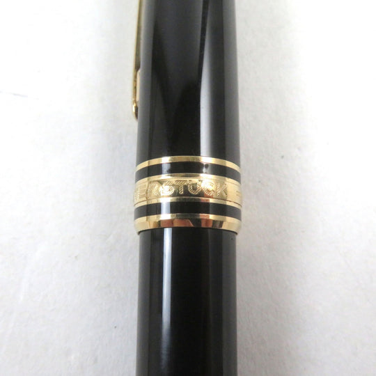 MONTBLANC fountain pen Pen point: K14 Black gold Meisterstck Classic mens Used Authentic